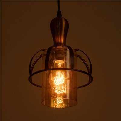 Светильник «Клауд» 1×40 Вт Е27 бронза/черный 19×19×25(125)см