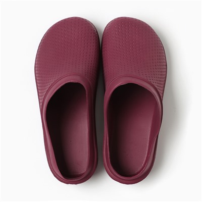 Галоши - сабо, размер 36-37, бордовые