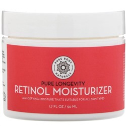 Pure Body Naturals, Увлажняющее средство с ретинолом, антивозрастной крем против морщин, 50 мл (1,7 жидк. унций)