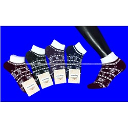 5 ПАР - Легион носки женские шерсть внутри махра  укороченные