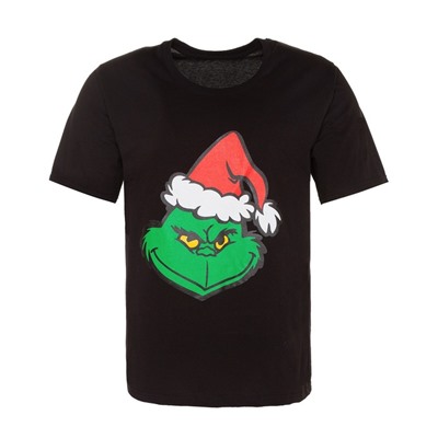 Футболка мужская «Гринч», цвет чёрный, размер 58