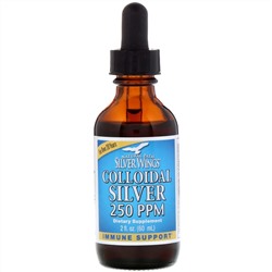 Natural Path Silver Wings, Коллоидное серебро, 250 частей на миллион, 2 жидких унции (60 мл)