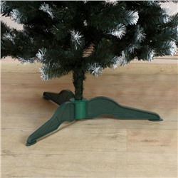 Искусственная ёлка с инеем «Снежная», 160 см, d нижнего яруса 105 см, ПВХ ветки отгибаются