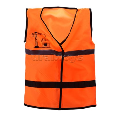 Набор строителя (жилет,молоток,линейка,пила,кусачки)