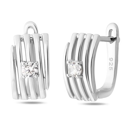 Серьги, куб.циркон., BY-4723