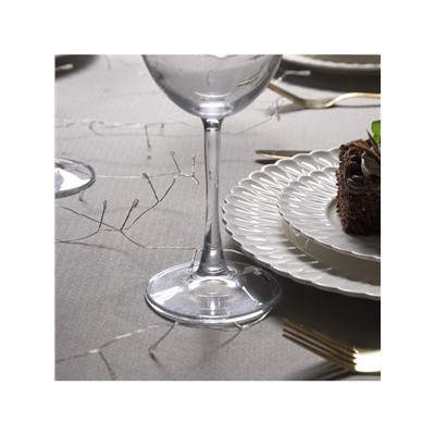 Гирлянда «Мишура» 5 м роса, IP20, серебристая нить, 100 LED, 2 режима, батарейки AAх3 (нет в комплекте), свечение мульти