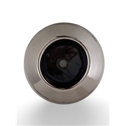 Горшок для цветов «Лайтнес», 16×16×12 см, керамика, серебристый