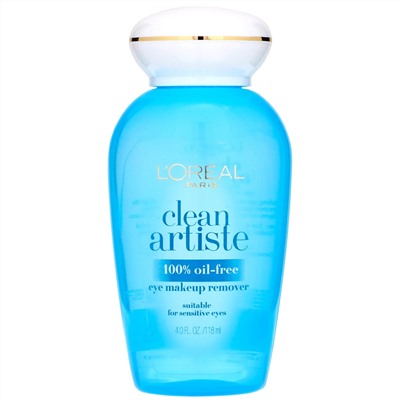 L'Oreal, Средство для снятия макияжа с глаз Clean Artiste, для чувствительных глаз, 118 мл