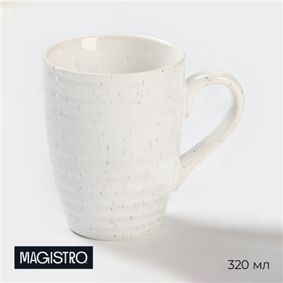 Кружка Magistro Urban, 320 мл, фарфор, белая