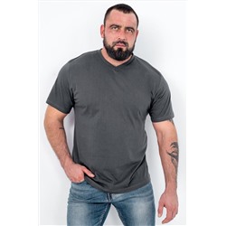 Мужская футболка больших размеров c V-вырезом Happyfox