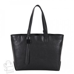 Сумка женская кожаная 3363Q black Polina&Eiterou