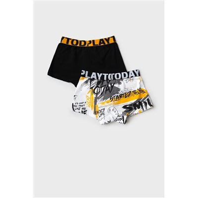 Трусы трикотажные для мальчиков - боксеры, 2 шт в комплекте PLAYTODAY, 1243499