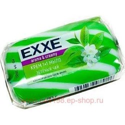 EXXE Крем-Мыло Зелёный Чай полосатое зелёное 80 гр 5149