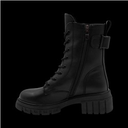 Ботинки из натуральной кожи Р-046-1 черные