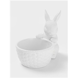 Конфетница Доляна «Зайка», 500 мл, 18.5×13.3×16.5 см, доломит, белая