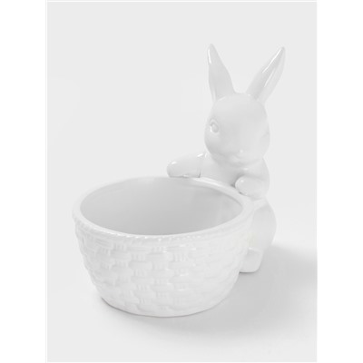 Конфетница Доляна «Зайка», 500 мл, 18.5×13.3×16.5 см, доломит, белая
