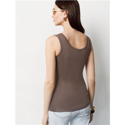 Топ облегающий из премиального хлопка с эластаном