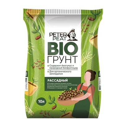 Грунт для Рассады PETER PEAT, линия BIO, 10 л