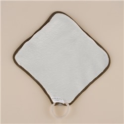 Мочалка массажная SL Home «Ортика», бамбуковое волокно, 21×20.5 см, серая