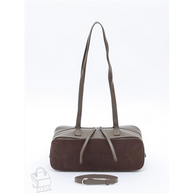 Сумка женская кожаная 6658-1VG gray Vitelli Grassi