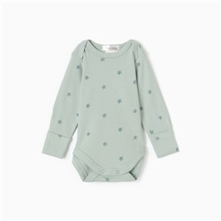 Боди детское, цвет мятный, рост 62 см (1-3 мес)