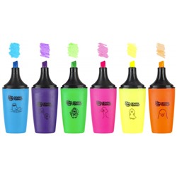 Набор текстовыделителей 6 шт 1-5мм "МИЛАЯ УТОЧКА" мини ассорти ММП-МУ SchoolФормат