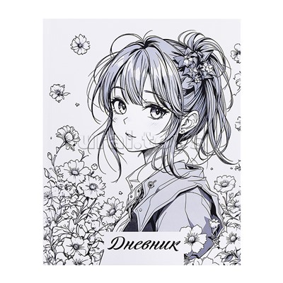 Дневник 1-11 кл. "Девушка" 40 л., обложка 7 БЦ