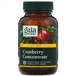 Gaia Herbs, Cranberry Concentrate, 60 Vegan Liquid Phyto-Caps