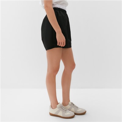 Шорты женские MINAKU: Basic line, чёрные, размер 44