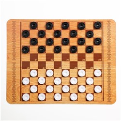 Шашки, настольная игра «Русские и международные», поле 42×32 см