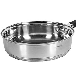 9-30997-24 Сотейник 24см 2л нерж/сталь сил/руч (х1)