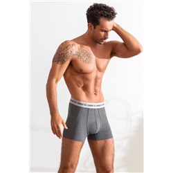 Трусы, набор - 3 штуки муж BeGood UMJ1203 Underwear черный/темно-серый меланж/бургунди