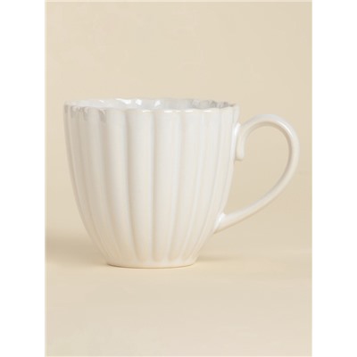 УЦЕНКА Набор кружек «Нимфея», 2 шт., 300 мл, тёплый белый