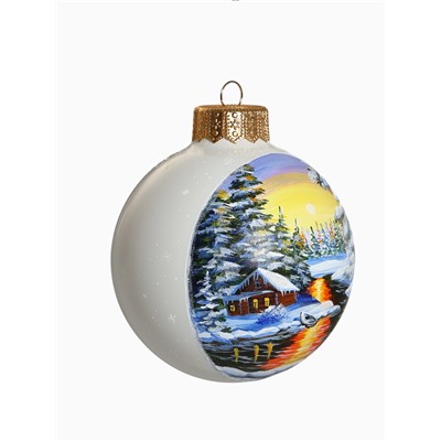 Набор из 2-х ёлочных шаров d=10 см «Дивный лес»