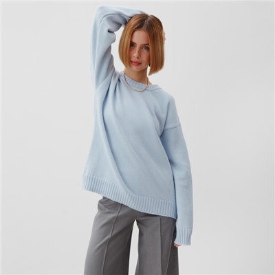 Джемпер женский MINAKU: Knitwear collection, светло-голубой, размер 46-48