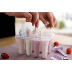 Форма для мороженого Доляна «Леденец», 15×12×12 см, 8 ячеек, прозрачная