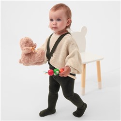 Колготки на подтяжках «Крошка Я» 62-68 см, хаки