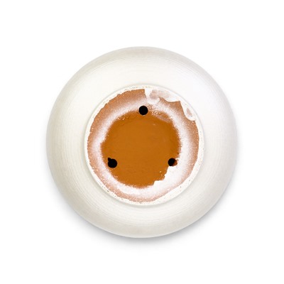 Горшок для цветов «Жемчуг», 5.4 л, d=21.5 см, h=19 см, керамический, с поддоном, белый