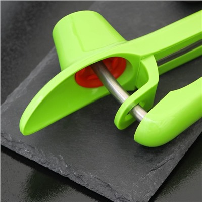 Удалитель косточек из вишни Доляна «Эдда», h=20 см, зелёный