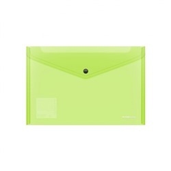 Папка с кнопкой  А4 140мкм 47044 Fizzy Neon полупрозрачная ErichKrause