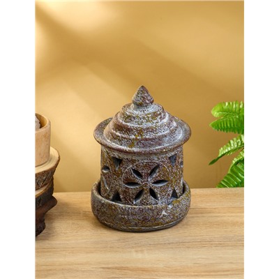 Подсвечник терракота «Фонарь», 14.5×14.5×21 см