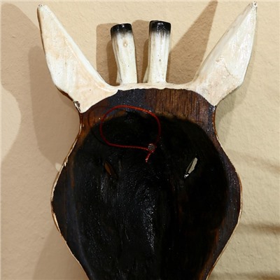 Маска «Жираф», 19×9×4 см, дерево албезия