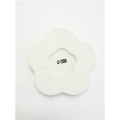 Менажница новогодняя «Уютного Нового года» с 5 ячейками, d=24 см