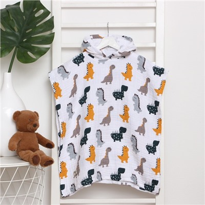 Полотенце - пончо детское LoveLife «Дино», 100% хлопок, 235 г/м²