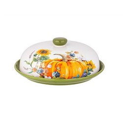 Блюдо для блинов с крышкой 23*10см, УРОЖАЙ AGNESS керам, подар.упак