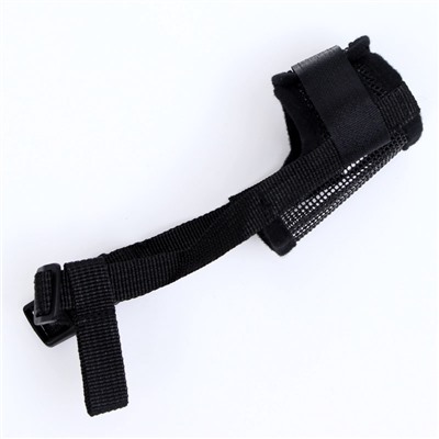 Намордник сетчатый, размер S, с двойной фиксацией, чёрный