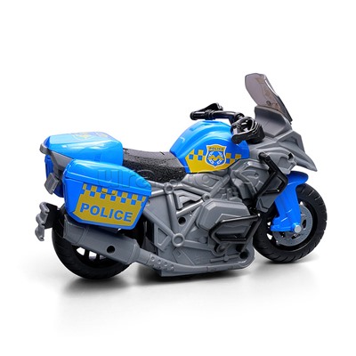 Мотоцикл "Полицейский байк" 1:20 (свет, звук) в коробке (цвет синий)