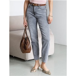 Джинсы дудочки из эластичного денима средней плотности