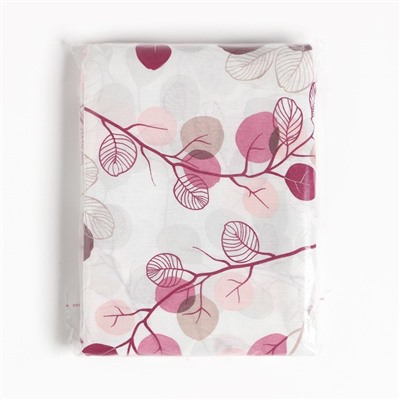 Пододеяльник 1.5-спальный «Экономь и Я. Эвкалипт», 147×210 см, розовый, бязь