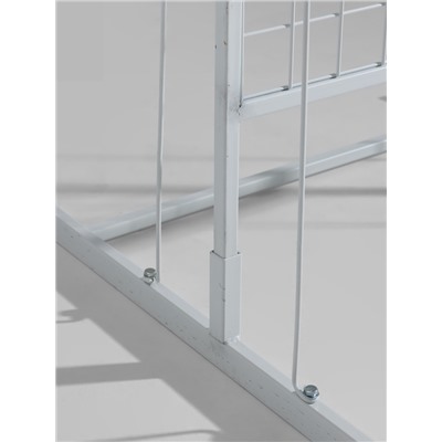 УЦЕНКА Стойка с сеткой, двухсторонняя, в комплекте 16 полок для семян, 63*49*183 см, цвет белый 4192